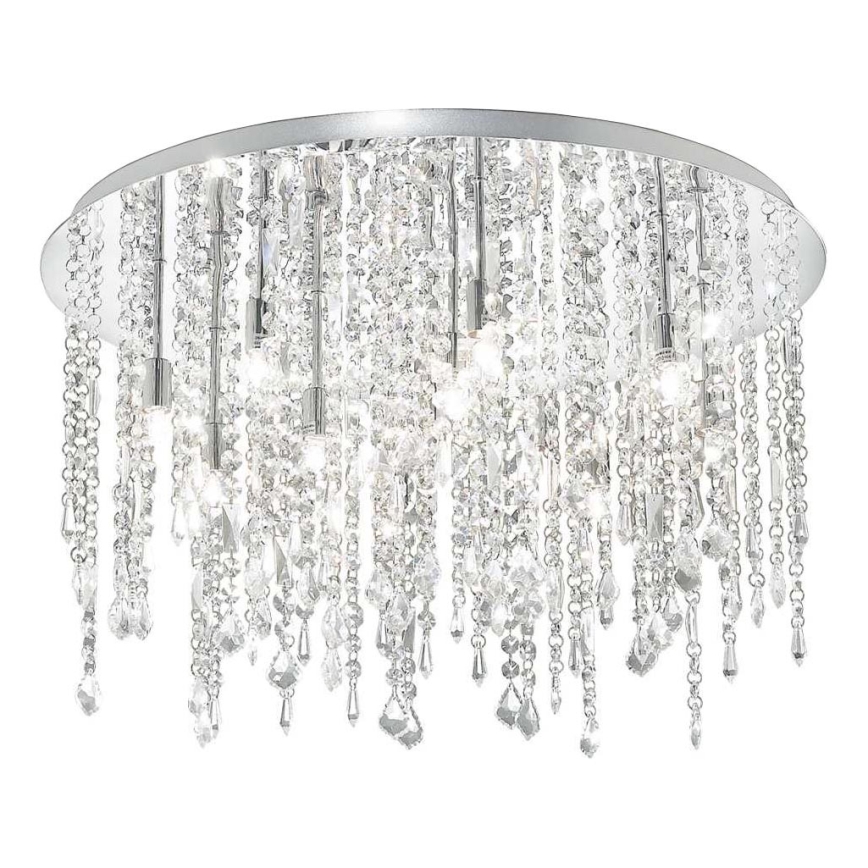 Ideal Lux - LED Kristallist laevalgusti ROYAL 12xG9/3W/230V d. 60 cm läikiv kroom