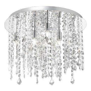 Ideal Lux - LED Kristallist laevalgusti ROYAL 8xG9/3W/230V d. 40 cm läikiv kroom