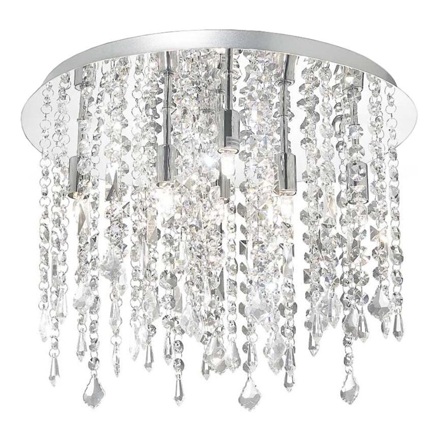 Ideal Lux - LED Kristallist laevalgusti ROYAL 8xG9/3W/230V d. 40 cm läikiv kroom