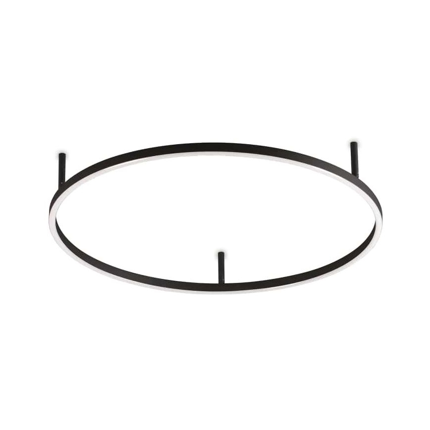 Ideal Lux - LED laevalgusti ORACLE SLIM LED/37W/230V 3000K CRI 90 läbimõõt 70 cm must