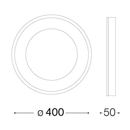 Ideal Lux - LED laelamp PLANET LED/20W/230V CRI 90 läbimõõt 40 cm valge