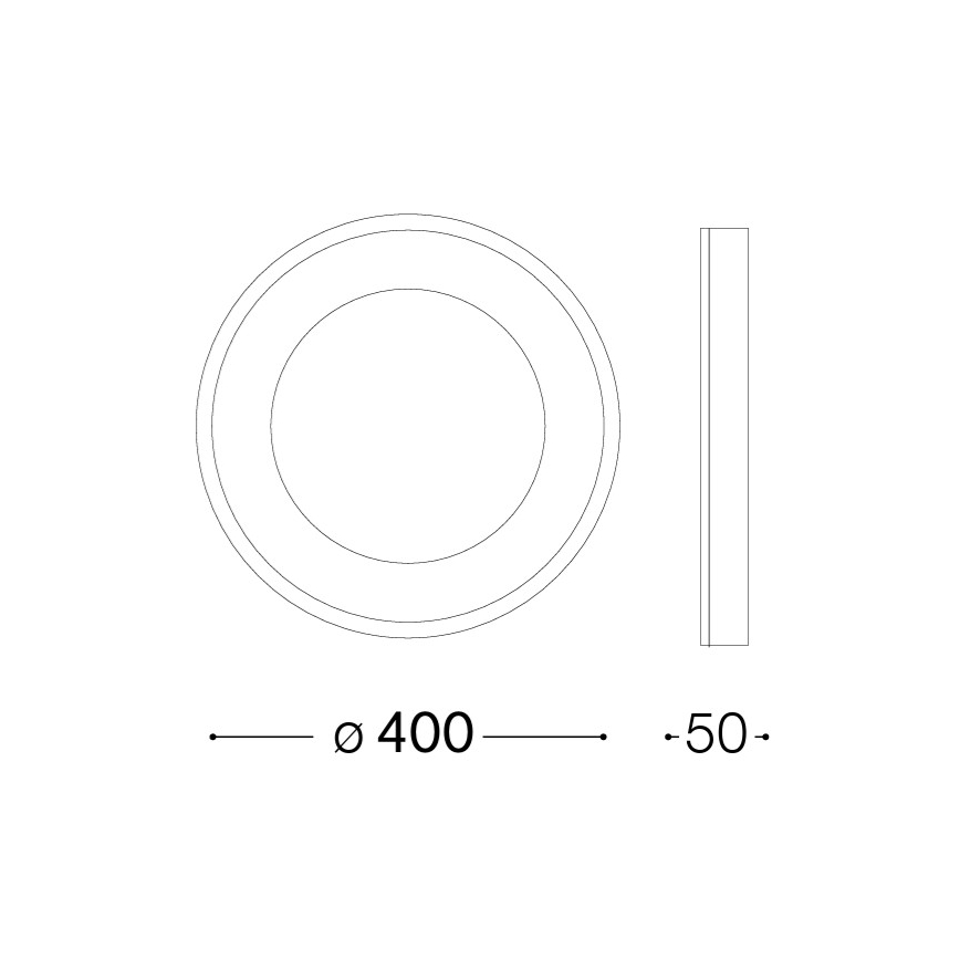 Ideal Lux - LED laelamp PLANET LED/20W/230V CRI 90 läbimõõt 40 cm valge