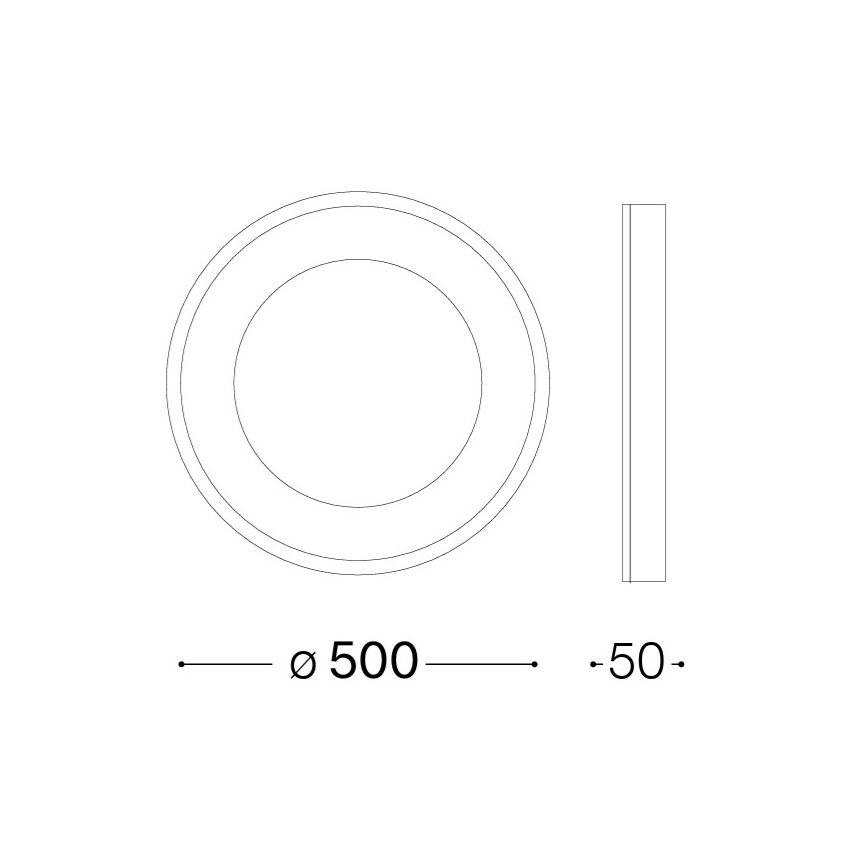 Ideal Lux - LED laelamp PLANET LED/25W/230V CRI 90, läbimõõt 50 cm, messing