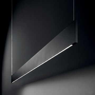 Ideal Lux - LED-laelamp riputuskaabliga STEEL LED/24W/230V 3000K CRI 90 120 cm must