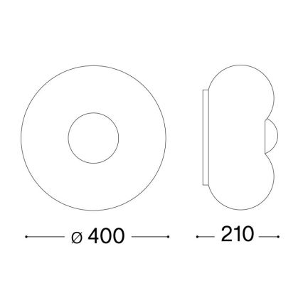 Ideal Lux - LED Laevalgusti ARIZONA 3xGX53/9W/230V d. 40 cm valge