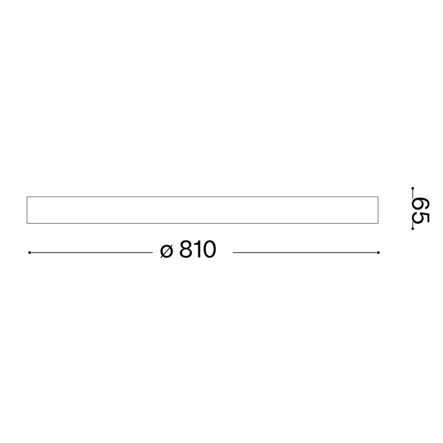 Ideal Lux - LED Laevalgusti GEMINI LED/42W/230V d. 81 cm CRI 90 kuldne