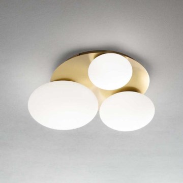 Ideal Lux - LED Laevalgusti NINFEA 3xGX53/9W/230V kuldne