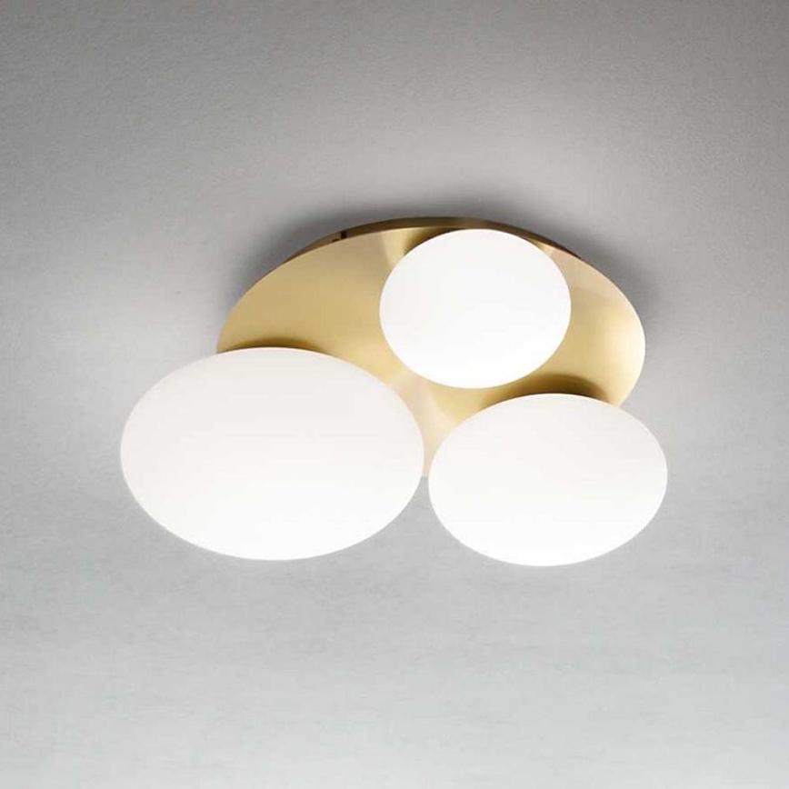 Ideal Lux - LED Laevalgusti NINFEA 3xGX53/9W/230V kuldne
