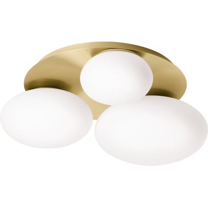 Ideal Lux - LED Laevalgusti NINFEA 3xGX53/9W/230V kuldne