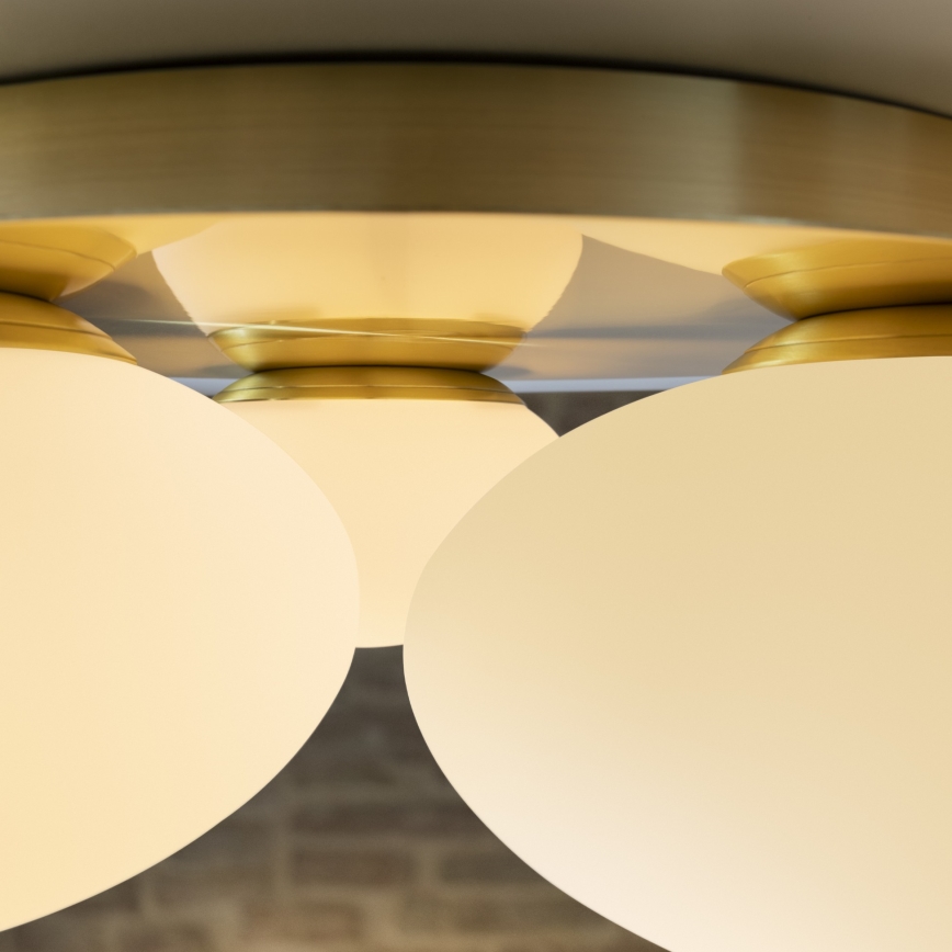 Ideal Lux - LED Laevalgusti NINFEA 3xGX53/9W/230V kuldne