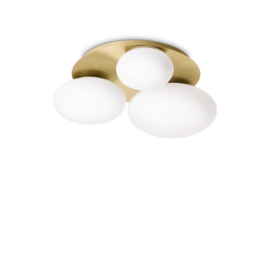 Ideal Lux - LED Laevalgusti NINFEA 3xGX53/9W/230V kuldne