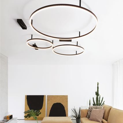 Ideal Lux - LED Laevalgusti ORACLE S LED/53W/230V 2700K d. 90 cm must