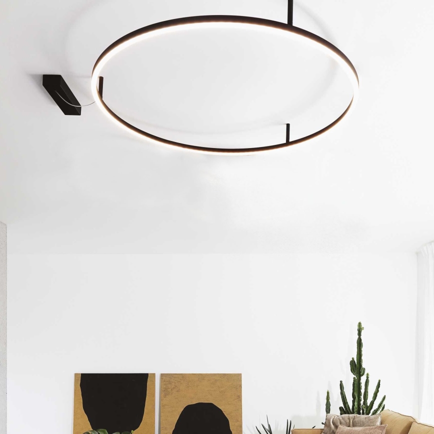 Ideal Lux - LED Laevalgusti ORACLE S LED/53W/230V 2700K d. 90 cm must