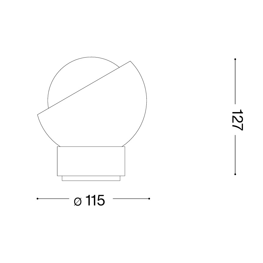 Ideal Lux - LED laualamp BLOOM 1xG9/3W/230V kuldne/suitsune beež