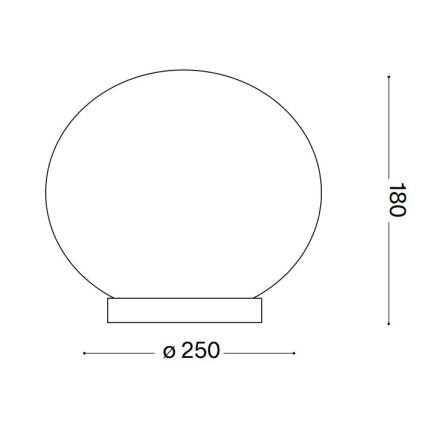 Ideal Lux - LED Laualamp CANDY 1xG9/3W/230V d. 25 cm valge