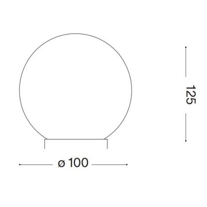 Ideal Lux - LED Laualamp CARTA 1xG9/3W/230V d. 10 cm valge