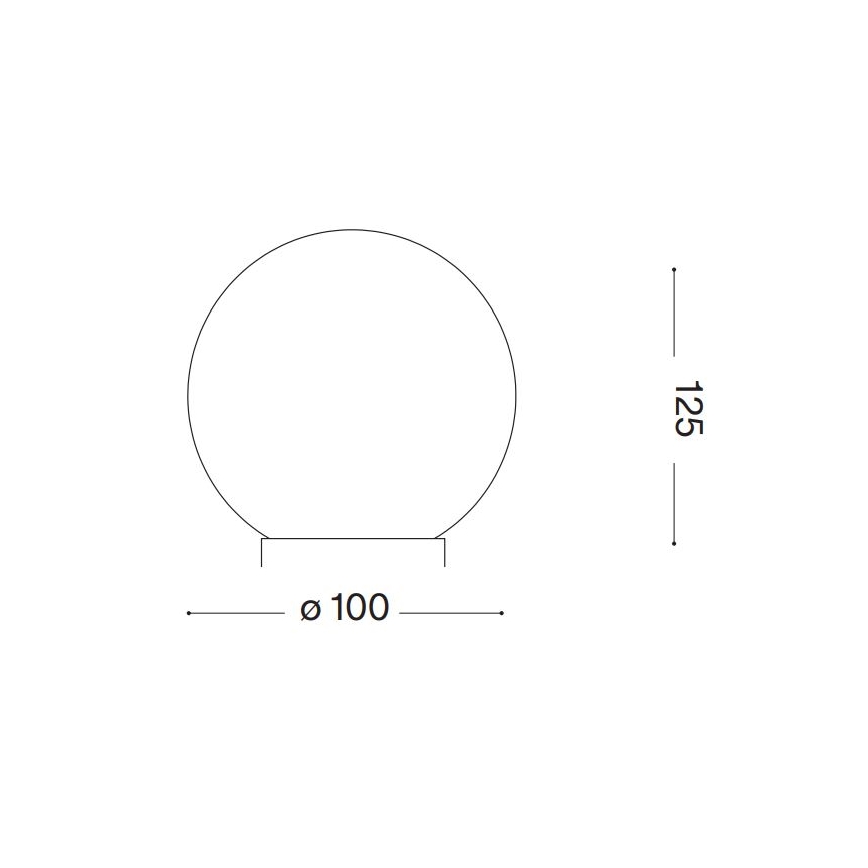 Ideal Lux - LED Laualamp CARTA 1xG9/3W/230V d. 10 cm valge