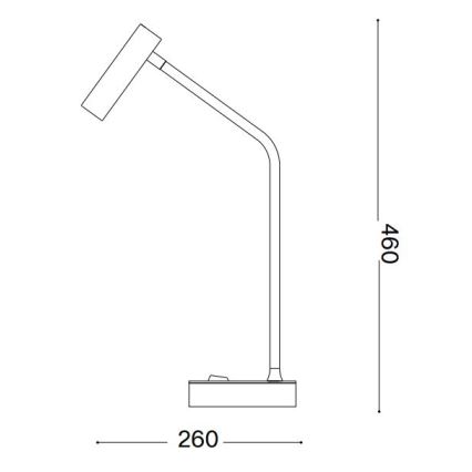 Ideal Lux - LED Laualamp EASY LED/3,5W/230V CRI 90 messing