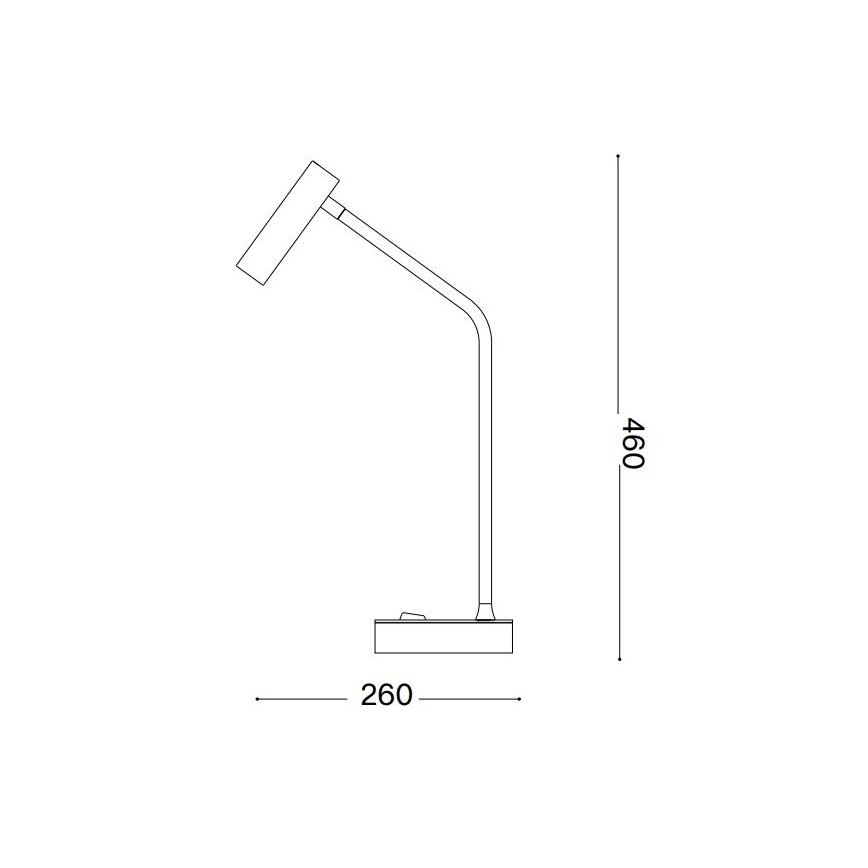 Ideal Lux - LED Laualamp EASY LED/3,5W/230V CRI 90 messing
