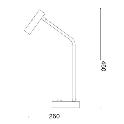 Ideal Lux - LED laualamp EASY LED/3,5W/230V CRI 90 valge