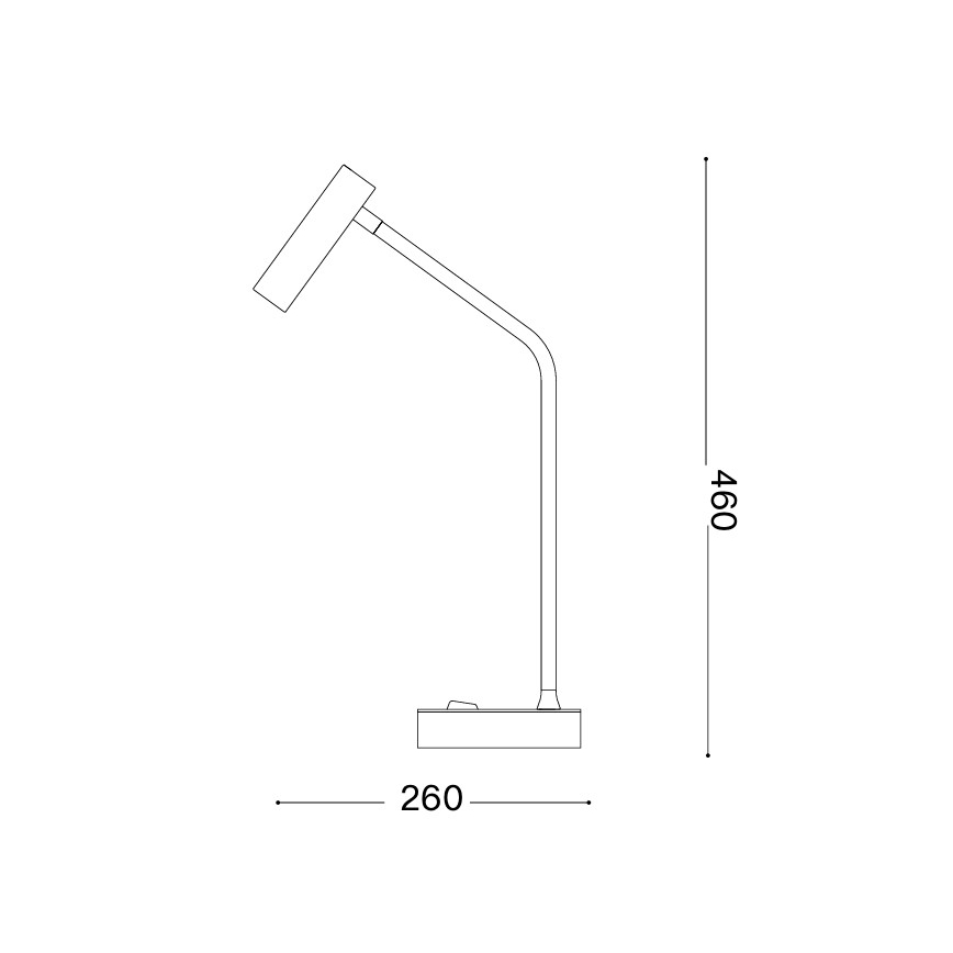 Ideal Lux - LED laualamp EASY LED/3,5W/230V CRI 90 valge