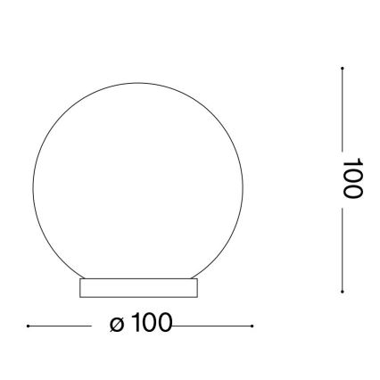 Ideal Lux - LED Laualamp MAPA 1xG9/3W/230V d. 10 cm valge