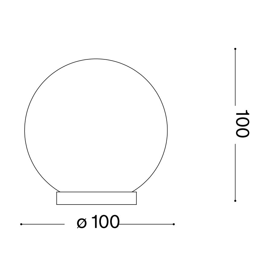 Ideal Lux - LED Laualamp MAPA 1xG9/3W/230V d. 10 cm valge