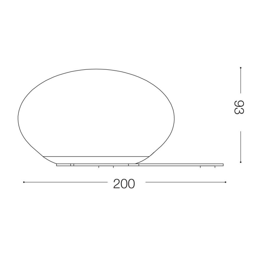Ideal Lux - LED Laualamp NINFEA 1xGX53/9W/230V valge