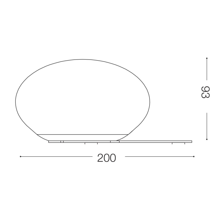 Ideal Lux - LED Laualamp NINFEA 1xGX53/9W/230V valge