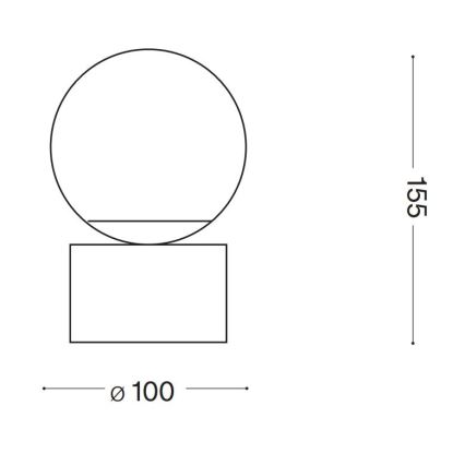 Ideal Lux - LED laualamp PERLAGE 1xG9/3W/230V kuldne/valge