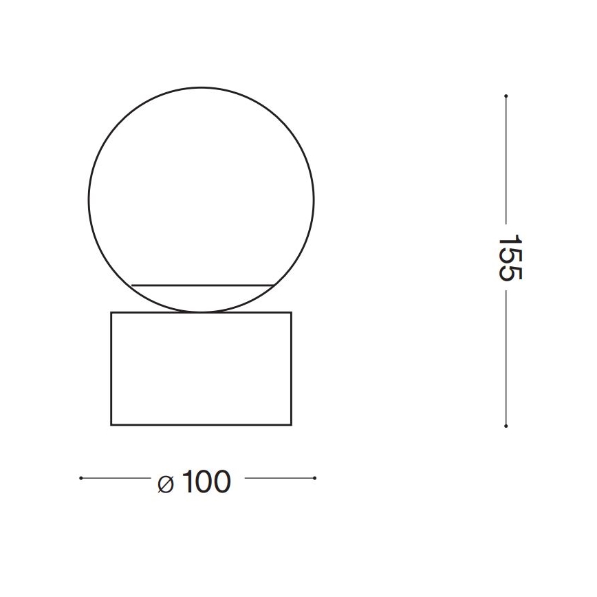 Ideal Lux - LED laualamp PERLAGE 1xG9/3W/230V kuldne/valge