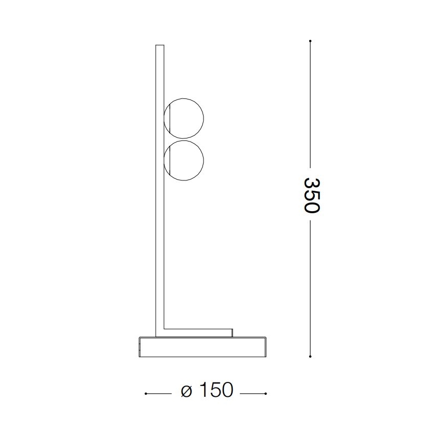 Ideal Lux - LED Laualamp PING PONG 2xLED/3W/230V CRI 90 messing