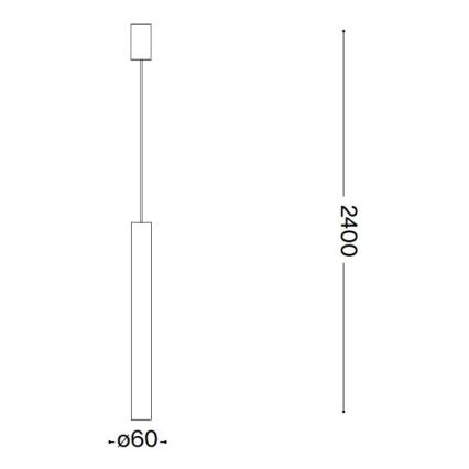 Ideal Lux - LED Lühter 1xGU10/7W/230V CRI90 vask