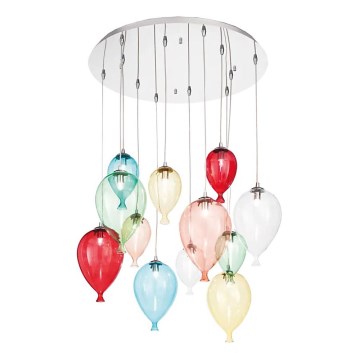 Ideal Lux - LED Lühter CLOWN 12xG9/3W/230V d. 60 cm värviline