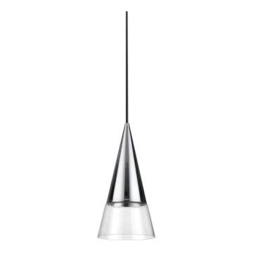 Ideal Lux - LED Lühter CONO 1xGU10/7W/230V d. 15 cm CRI 90 läikiv kroom
