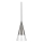 Ideal Lux - LED Lühter CONO 1xGU10/7W/230V d. 15 cm CRI 90 matt kroom