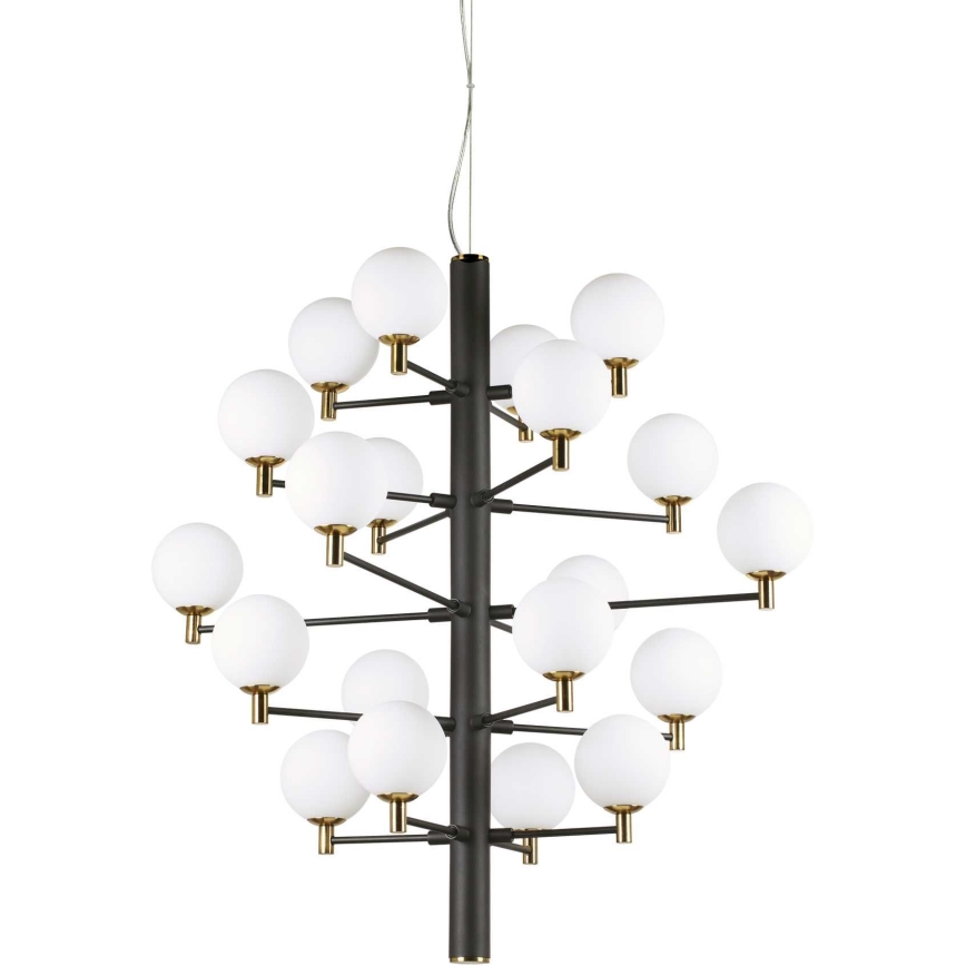 Ideal Lux - LED Lühter COPERNICO 20xG9/3W/230V d. 86 cm must