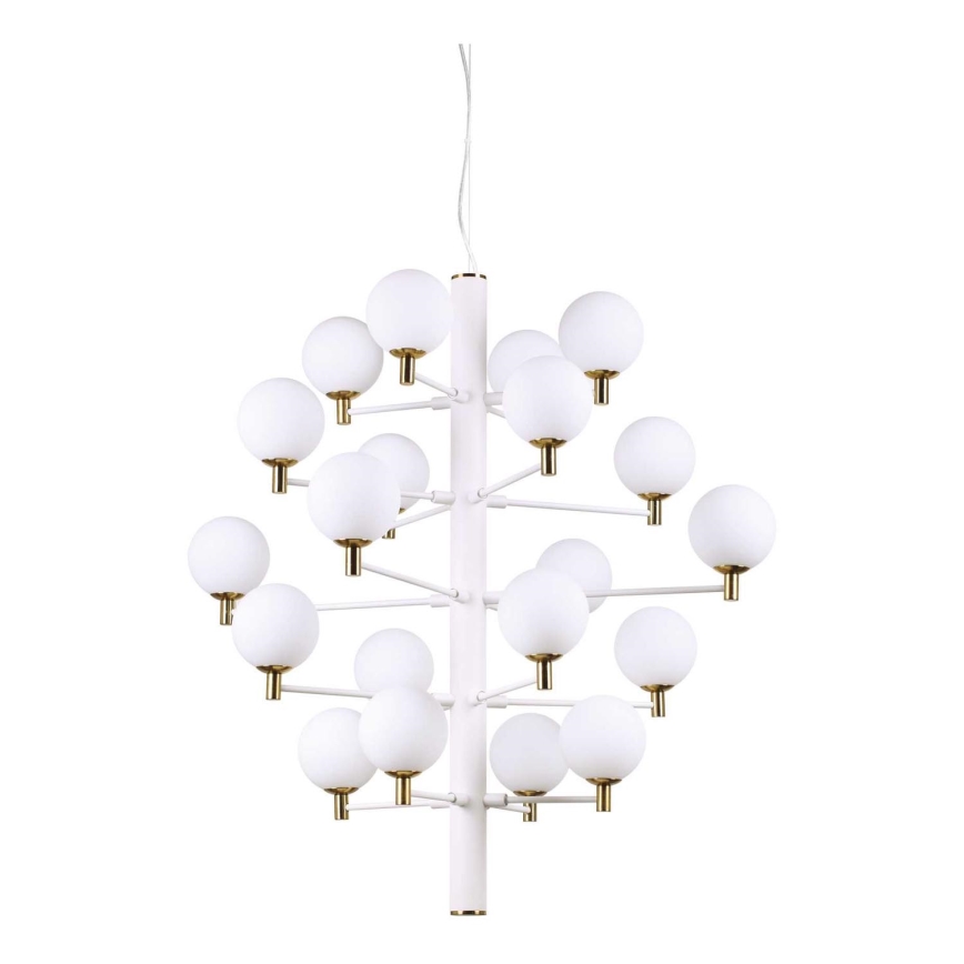 Ideal Lux - LED Lühter COPERNICO 20xG9/3W/230V d. 86 cm valge