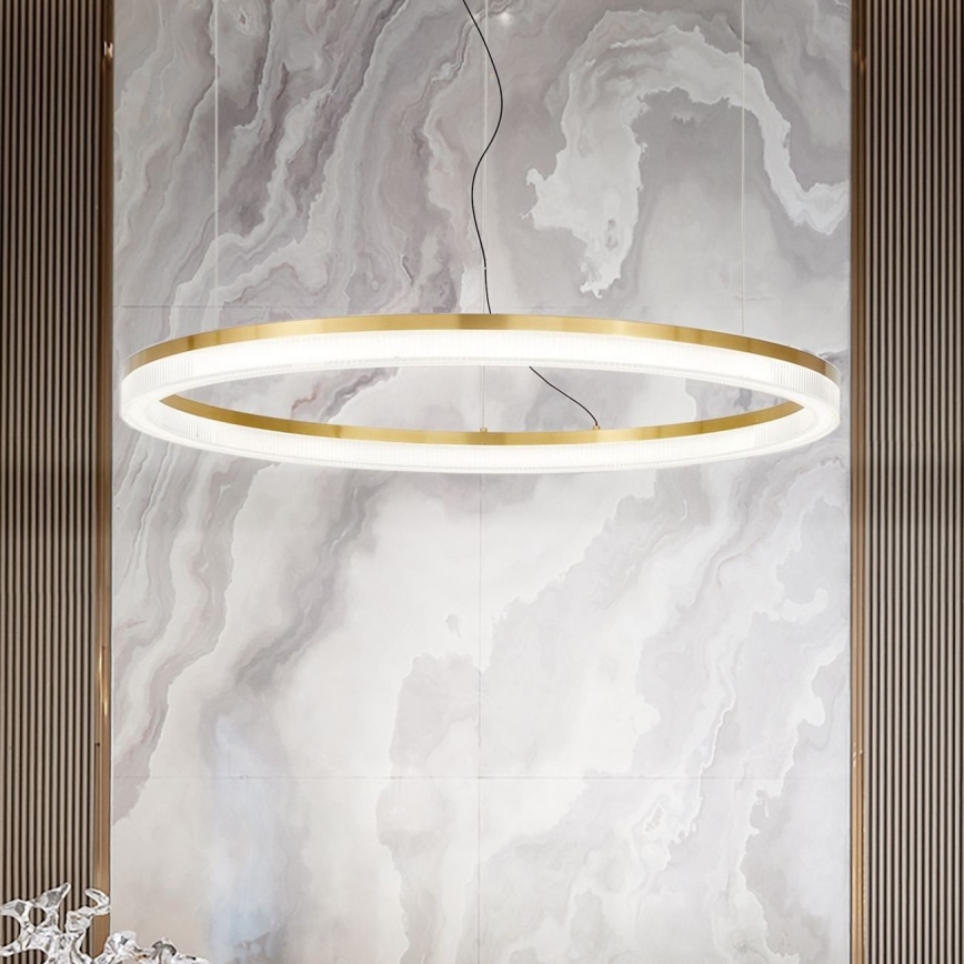 Ideal Lux - LED Lühter CROWN LED/42W/230V 3000K d. 80 cm CRI 90 messing