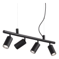 Ideal Lux - LED Lühter DYNAMITE 4xGU10/7W/230V CRI 90 must