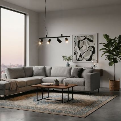 Ideal Lux - LED Lühter DYNAMITE 4xGU10/7W/230V CRI 90 must