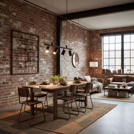 Ideal Lux - LED Lühter DYNAMITE 4xGU10/7W/230V CRI 90 must