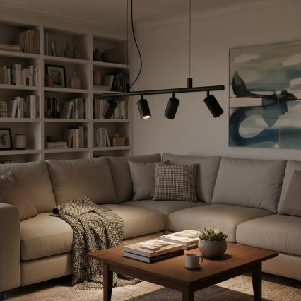 Ideal Lux - LED Lühter DYNAMITE 4xGU10/7W/230V CRI 90 must