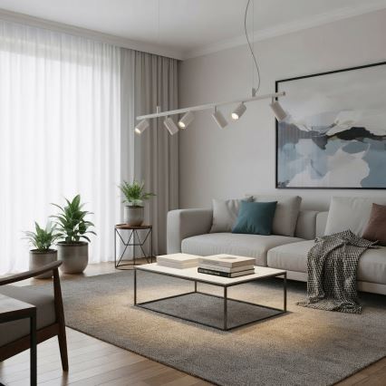 Ideal Lux - LED Lühter DYNAMITE 6xGU10/7W/230V CRI 90 valge