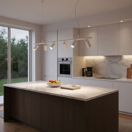 Ideal Lux - LED Lühter DYNAMITE 6xGU10/7W/230V CRI 90 valge