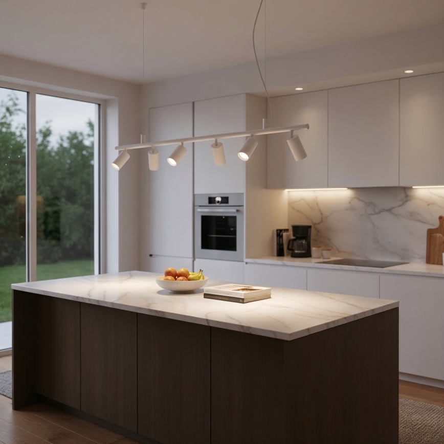 Ideal Lux - LED Lühter DYNAMITE 6xGU10/7W/230V CRI 90 valge