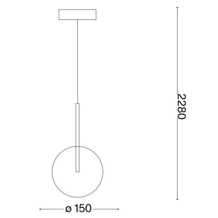 Ideal Lux - LED Lühter EQUINOXE 1xG4/2W/230V d. 15 cm läikiv kroom/läbipaistev
