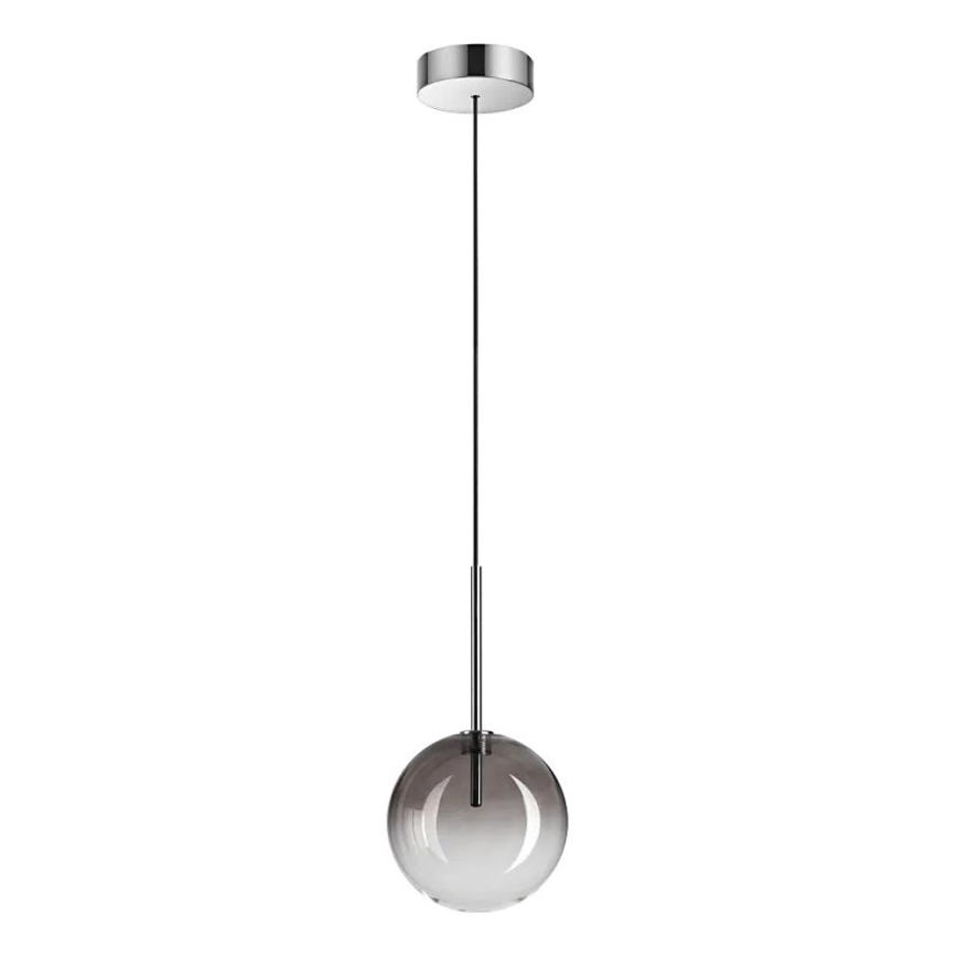 Ideal Lux - LED Lühter EQUINOXE 1xG4/2W/230V d. 15 cm läikiv kroom/suitsune