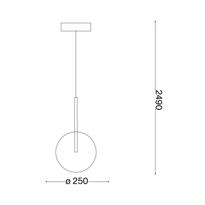 Ideal Lux - LED Lühter EQUINOXE 1xG4/2W/230V d. 25 cm messing/läbipaistev