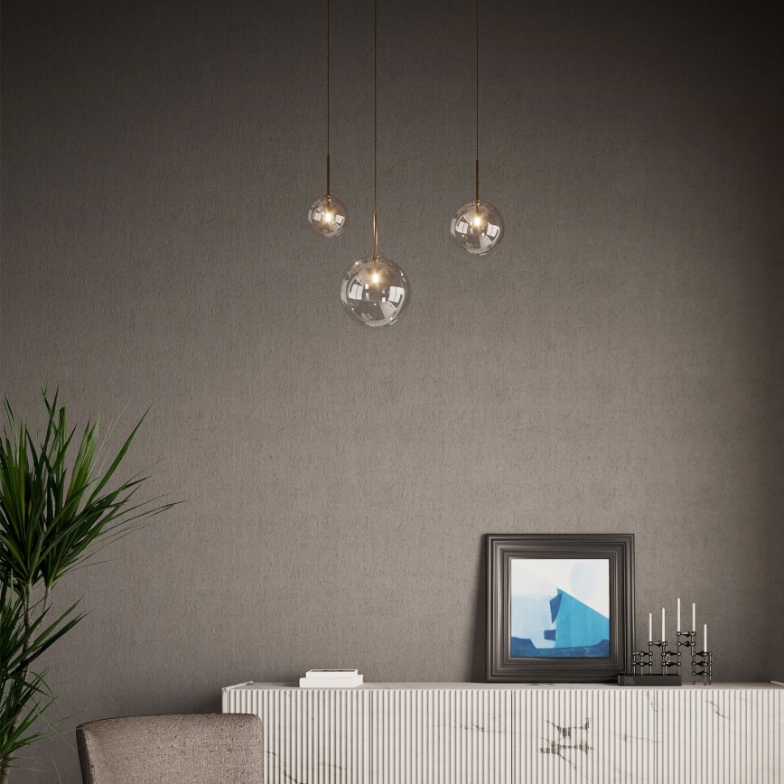 Ideal Lux - LED Lühter EQUINOXE 1xG4/2W/230V d. 25 cm messing/suitsune